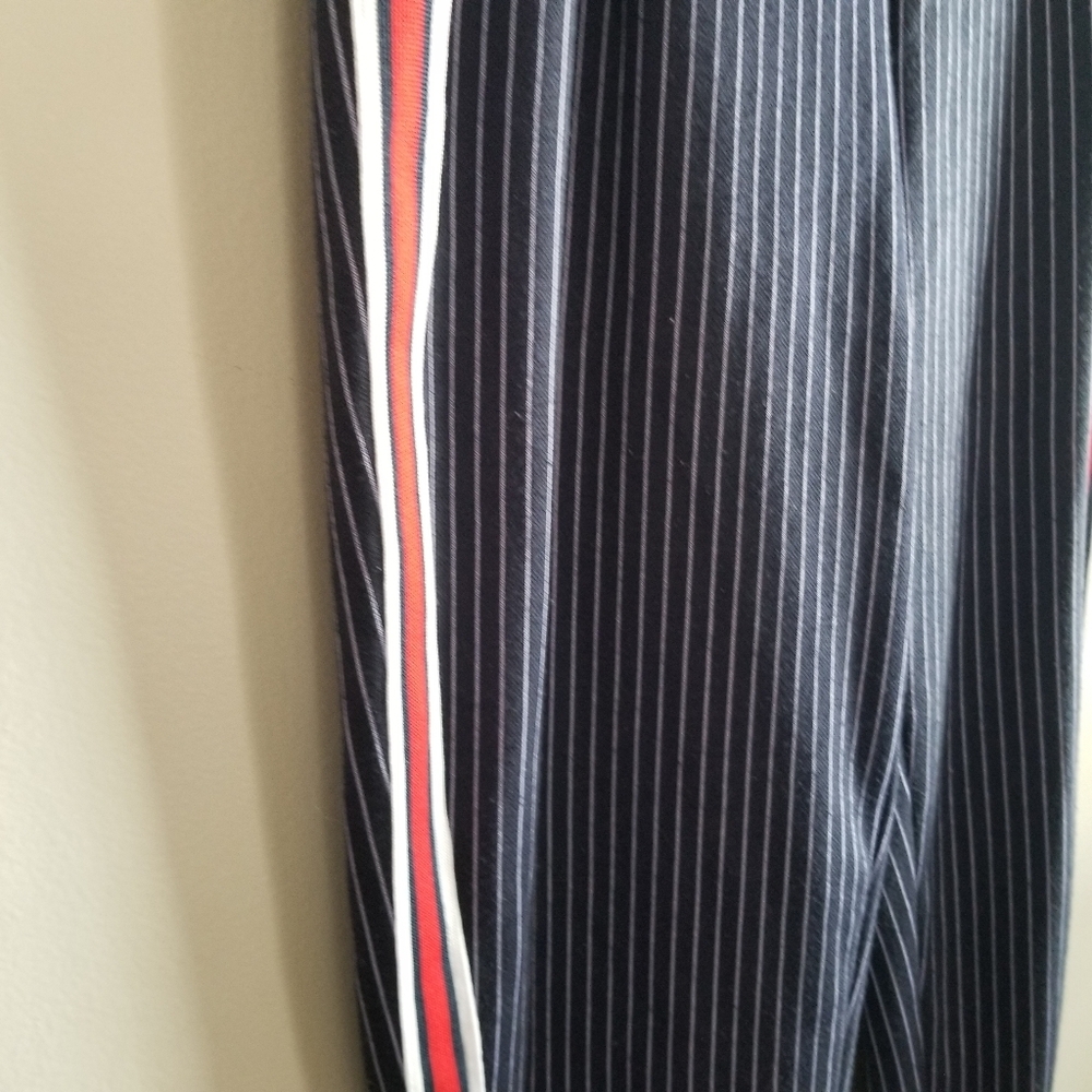 Ardene Navy Blue Pin Striped Pants Size Small - Picture 13 of 16